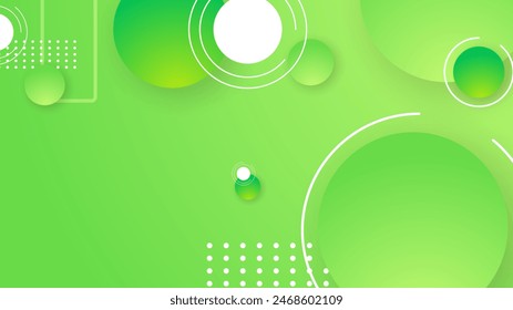 Grüner und weißer abstrakter geometrischer Gradientenhintergrund mit Formen. Abstrakter Verlauf Formens Hintergrund für Präsentation, Geschäftsbericht, Karte, Banner, Poster