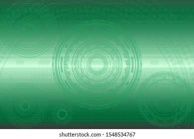 green white abstract technology background energy circle illustration vector