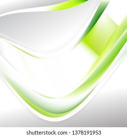 Green and White Background