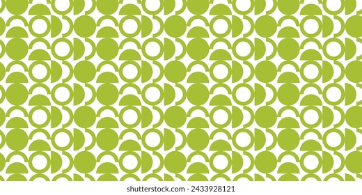 Green and White Background With Circles