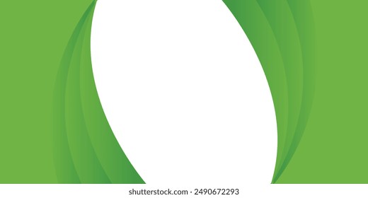 Grün-weißer Hintergrund mit dynamischen Kurven