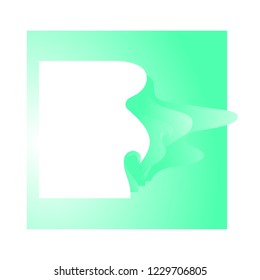 Green and white background for ui, cover, banner, vinyl cover.