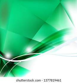 Green and White Background Vector Image