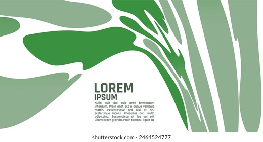 A green and white background with the word. The background is a swirl of green and white, giving it a dynamic and artistic feel