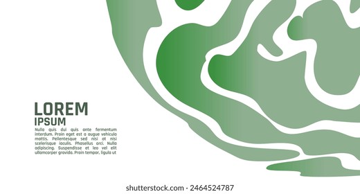 A green and white background with the word. The background is a swirl of green and white, giving it a dynamic and artistic feel