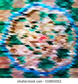 green white blue pattern abstract background. Low Poly Vector Illustration geometric texture