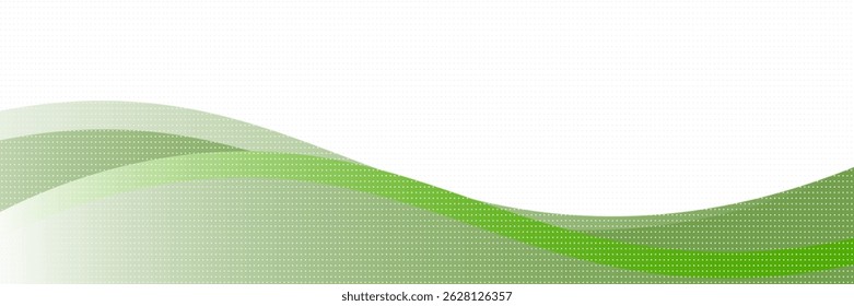 fundo verde e branco do banner da onda de negócios. vetor