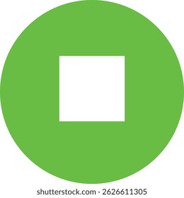 green and white button icon design