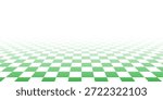 Green white checkered seamless background. Green white graphic resource checkered pattern vector ilustartion. Eps 10