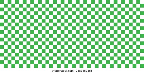 Green white checkered seamless background. Green white graphic resource checkered pattern