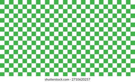 Fondo sin fisuras a cuadros blanco verde. Ilustración vectorial de patrón a cuadros de recurso gráfico blanco verde eps 10