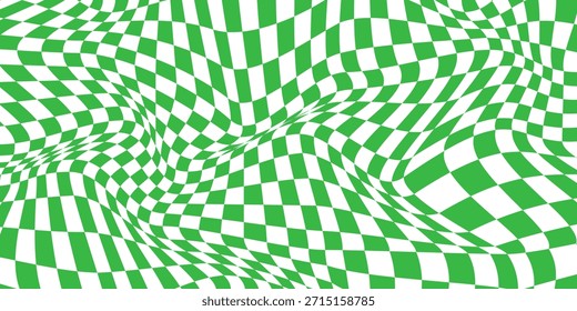 Green white checkered seamless background. Green white graphic resource checkered pattern vector ilustartion