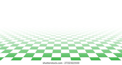Fondo sin fisuras a cuadros blanco verde. Ilustración de Vector de patrón a cuadros de recurso gráfico blanco verde. Eps 10