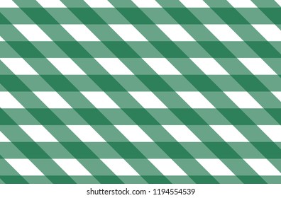 Green and white checkered tablecloth banner.Texture for : plaid, tablecloths, clothes, shirts, dresses, paper, bedding, blankets, quilts and other textile products. Vector illustration.