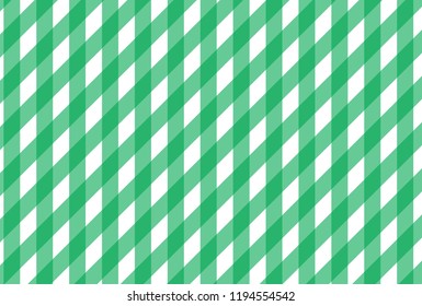 Green and white checkered tablecloth banner.Texture for : plaid, tablecloths, clothes, shirts, dresses, paper, bedding, blankets, quilts and other textile products. Vector illustration.