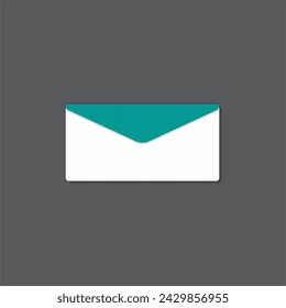 Vector de envolvente de color verde y blanco. 