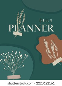 Green and White Daily Planner