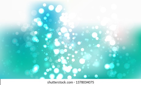 Green and White Defocused Background Illustration