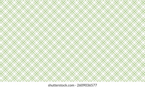 Green and white diagonal background. Plaid checkered seamless pattern.