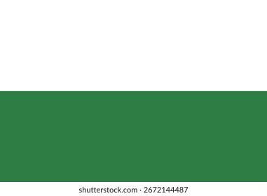 Bandera verde y blanca que simboliza la paz