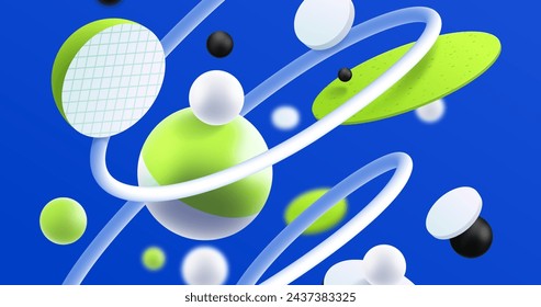 Green white futuristic 3d background vector design in eps 10