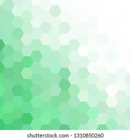 green and white geometric hexagon background. layout for advertising. template for presentation.