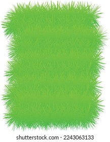 Green and white grass frame with plenty of space for text, jpeg illustration