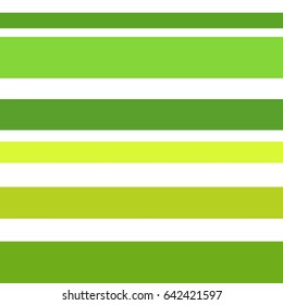Green and white horizontal stripes seamless pattern