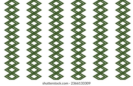 green and white line background, seamless geometric pattern with diamond pattern repeat and seamless replete image design for fabric printing or vintage theme wallpaper 80's year, vertical stripes 