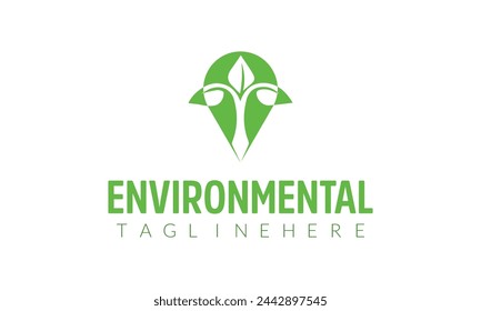 un logo verde y blanco para medio ambiente ambiental ambiental ambiental .