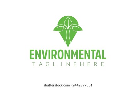 a green and white logo for environmental environmental environmental environmental .