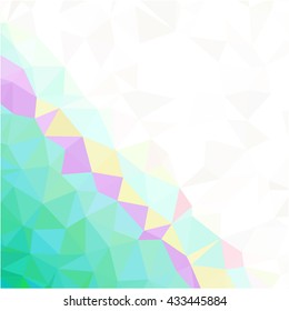 Green white low poly business background
