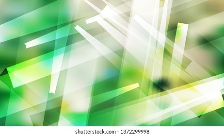 Green and White Modern Geometric Shapes Background