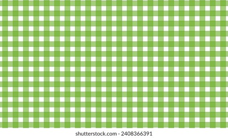 Green and white plaid background