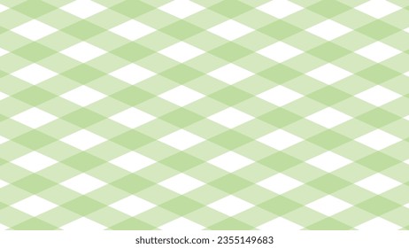 Green and white plaid checkered pattern