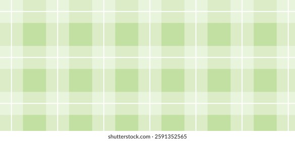 Green and white plaid checkered pattern background