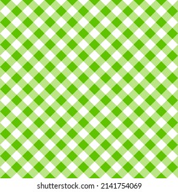 green and white Plaid Tartan Seamless Pattern Background