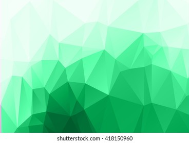 Green white Polygonal Mosaic Background, Vector illustration, Creative Business Design Templates 