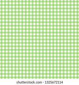 Green white rectangle gingham cloth, tablecloth, background, wallpaper, fabric, texture pattern vector illustration