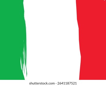 Green white and red background Italy flag