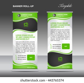 Diseño de estilo vintage de carteles de tipo blanco y verde para empresas, publicidad, visualización, volante