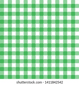 Green and white seamless pattern