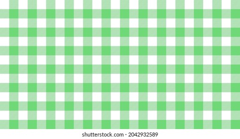 Green white seamless pattern. Retro plaid fabric pattern. Vintage fashion design seamless vector.