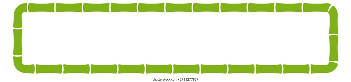 A green and white sign with a white background