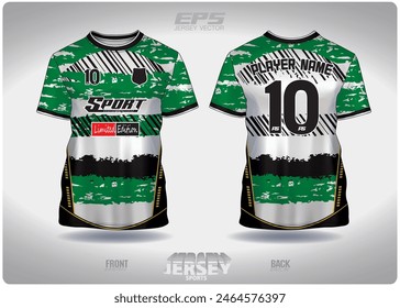 green white sky cloud shadow pattern design, illustration, textile background for sports t-shirt, football jersey shirt mockup for football club. consistent front view