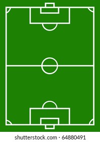 green and white soccer field