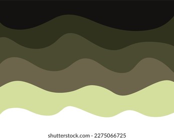 Green and white soil layers