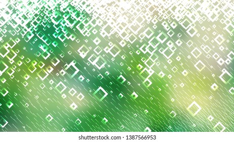 Green and White Square Modern Background Vector Image