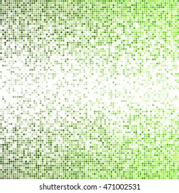 Green and white square mosaic vector background design