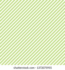 Green white striped fabric texture seamless pattern. Vector illustration.